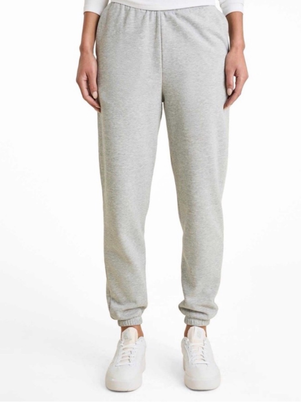 Nuuds Light Gray Elastic Waist Joggers